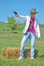 Man with a gun Royalty Free Stock Photo