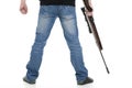 Man with gun Royalty Free Stock Photo