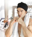 Man at gym Royalty Free Stock Photo