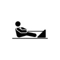 Man, gym, sports, exercise, fitness icon. Element of gym pictogram. Premium quality graphic design icon. Signs and symbols Royalty Free Stock Photo