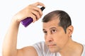 man hair treatment Royalty Free Stock Photo