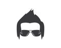 man hairstyle element icon vector illustration