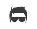 man hairstyle element icon vector illustration