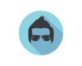 man hairstyle element icon vector illustration Royalty Free Stock Photo