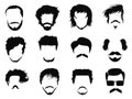 Man hairstyle vector Royalty Free Stock Photo