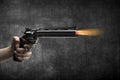 Man Hand Firing Gun Royalty Free Stock Photo