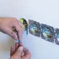 hand install electrical wire