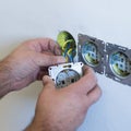 hand install electrical wire