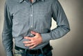 Man has stomach pain