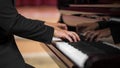 man having classical piano recital. High quality photo Royalty Free Stock Photo