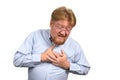 Man Having Heart Attack Royalty Free Stock Photo