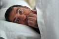 Man having nightmares Royalty Free Stock Photo