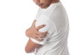 Man having shoulder pain Royalty Free Stock Photo