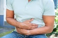 Man Having Stomach Pain