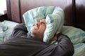 Man Having Trouble Sleeping Royalty Free Stock Photo