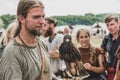 Man with a Hawk at Viking Festival