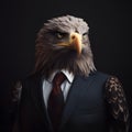 A man with the head of an eagle Royalty Free Stock Photo