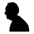 a man head silhouette vector Royalty Free Stock Photo