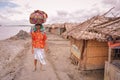 Man with heavy load in Bangladesh