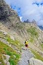 Descending from Balcon de Pineta in the Spanish Pyrenees Royalty Free Stock Photo