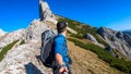 Hochschwab - A man taking a selfie while hiking in Alps