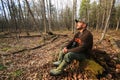 Man Hiking Outdoors Wilderness Royalty Free Stock Photo