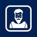 Man hipster style - Illustration Royalty Free Stock Photo