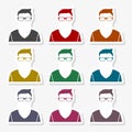 Man hipster style - Illustration Royalty Free Stock Photo