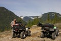 Man and his ATV Royalty Free Stock Photo