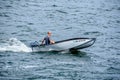 Man in Speed Boat, Door County, Wisconsin