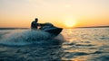 Man on his waverunner.