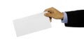 Man Hold Blank Envelope Royalty Free Stock Photo