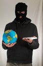 Man Holding a Globe Earth Royalty Free Stock Photo