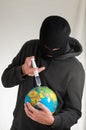 Man Holding a Globe Earth Royalty Free Stock Photo