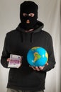 Man Holding a Globe Earth Royalty Free Stock Photo