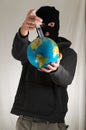 Man Holding a Globe Earth Royalty Free Stock Photo