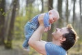 Man holding his little baby Royalty Free Stock Photo