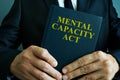 Man is holding mental capacity act