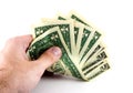 Man holding money Royalty Free Stock Photo