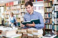 Man holding open book Royalty Free Stock Photo