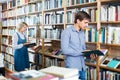 Man holding open book Royalty Free Stock Photo