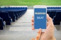 Reserving a seat with a smart phone