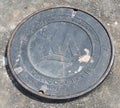 Man hole cover for sanitary serew