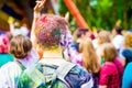 Man on holi festival,