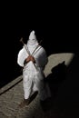 Man in holy week procession Royalty Free Stock Photo