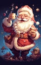 man home mug claus male christmas santa holiday cute christmas merry merry. Generative AI.