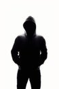 Man in Hood. Boy in a hooded sweatshirt Royalty Free Stock Photo