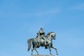 Man on horse, horseman statue . frederick wilhelm Royalty Free Stock Photo