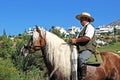 Man on horse, Romeria San Bernabe, Marbella, Spain.