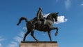 A man on horse statue Royalty Free Stock Photo